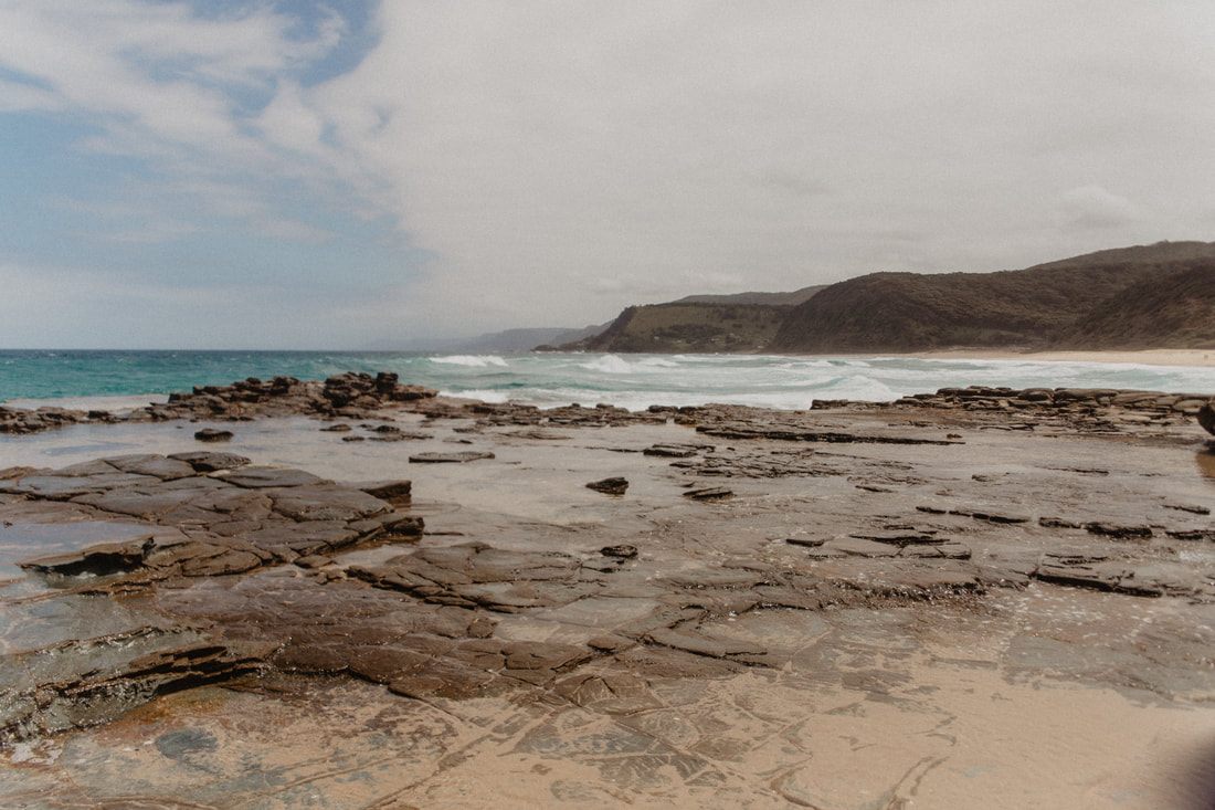 Coastal trail winding along the cliffs of Royal National Park