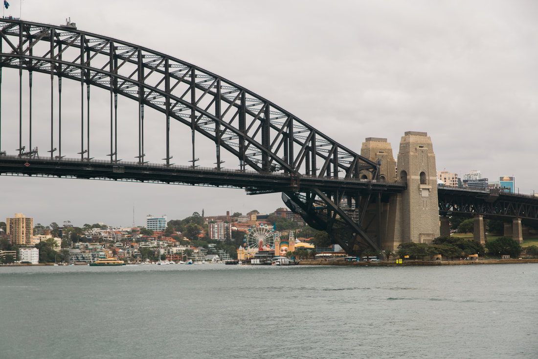 Downtown Sydney street scene, travel photography by Lindsey O.