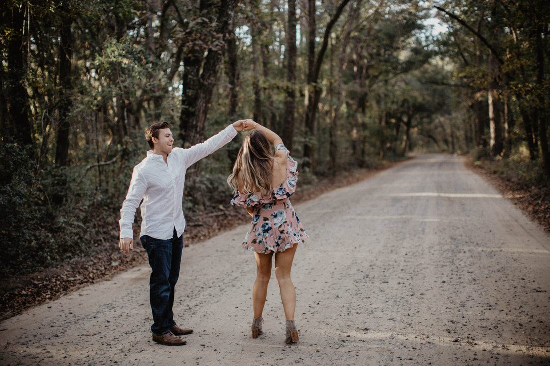 A candid portrait of Chase and Mitch laughing during their photoshoot.