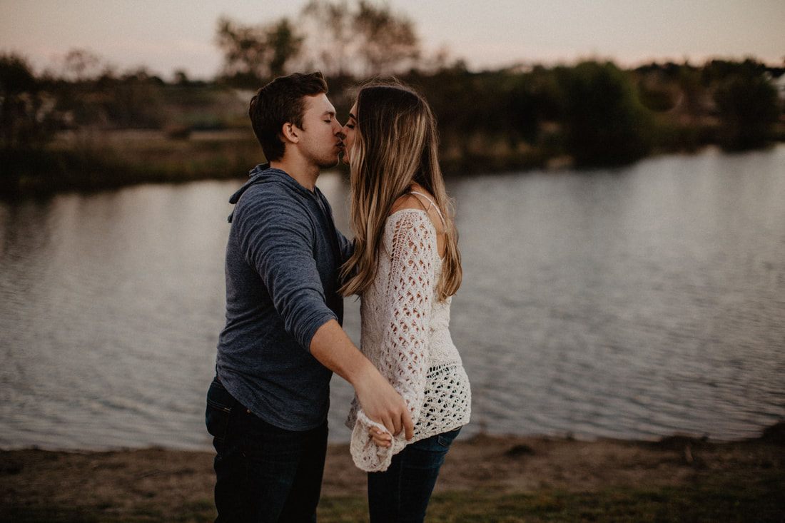Chase and Mitch pose together during their engagement photoshoot near Charleston, SC.