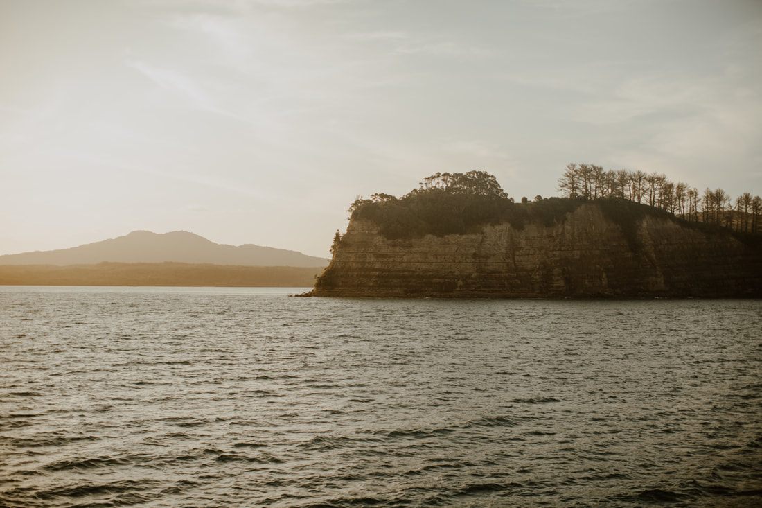 Ferry ride views between Auckland and Waiheke Island
