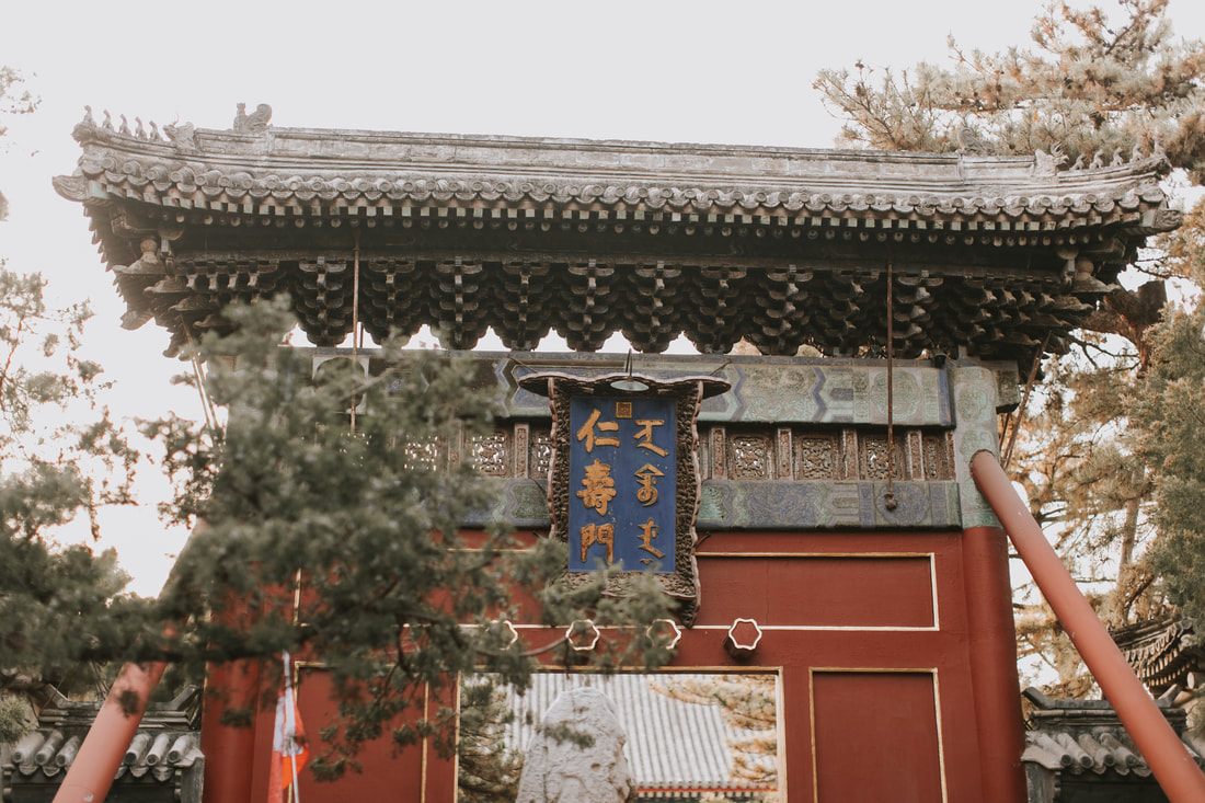 Street scene from a Beijing hutong neighborhood