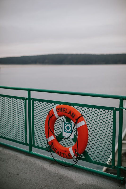 Scenic view of Orcas Island in the San Juan Islands
