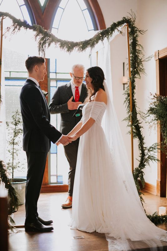 Harpist playing as the bride enters the ceremony