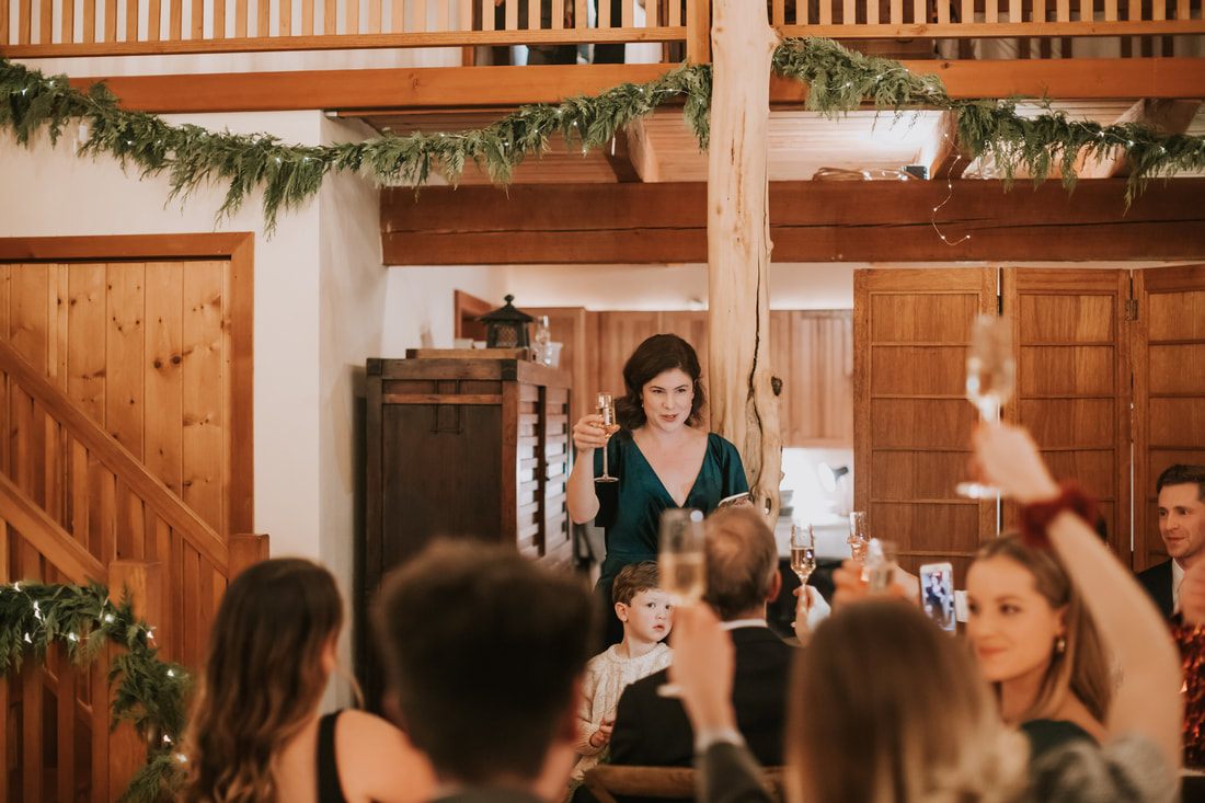 Matia Kitchen's dinner spread at the Orcas Island wedding reception