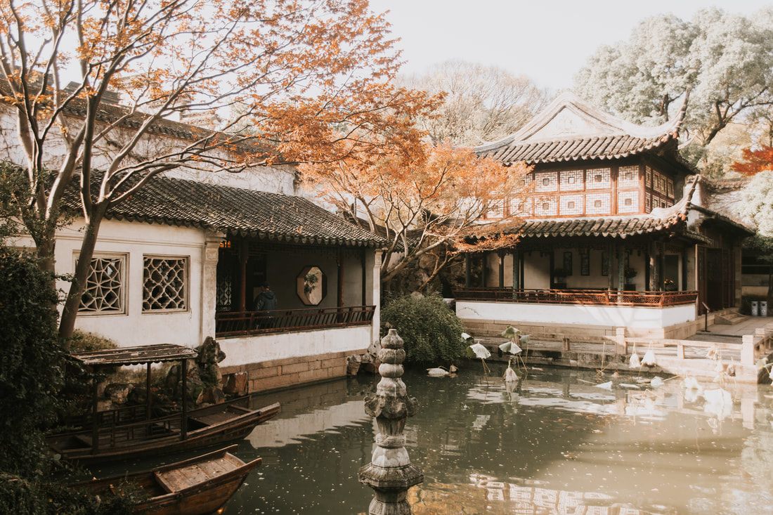 A canal boat ride through the historic city of Suzhou, China