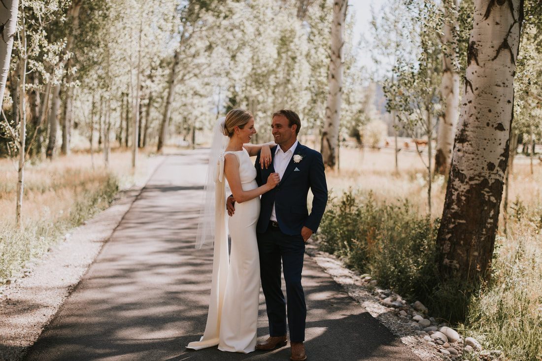Guests celebrating during the Jackson Hole wedding reception