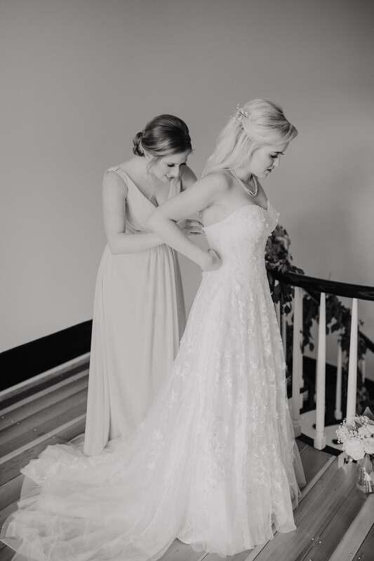 Close-up of the bride's bouquet at her Nashville wedding