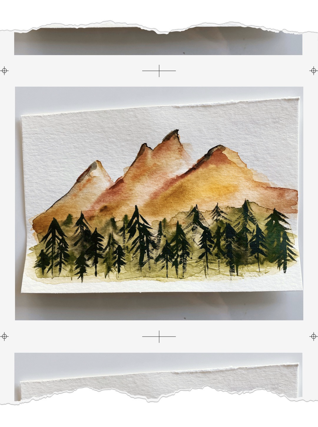 Abstract watercolor study exploring color and instinct