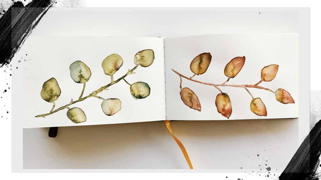 Watercolor painting reflecting a loose, playful approach to color