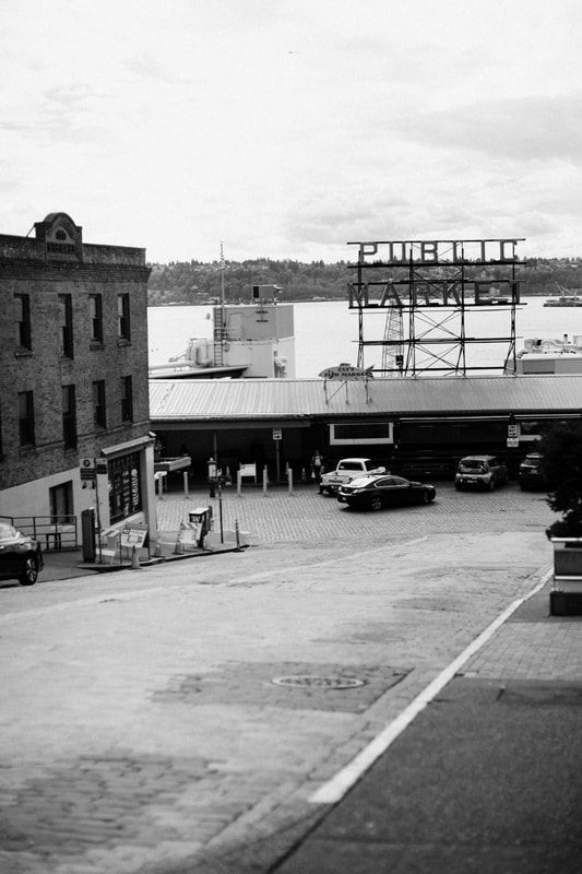 Vacant downtown Seattle intersection during the spring 2020 lockdown.