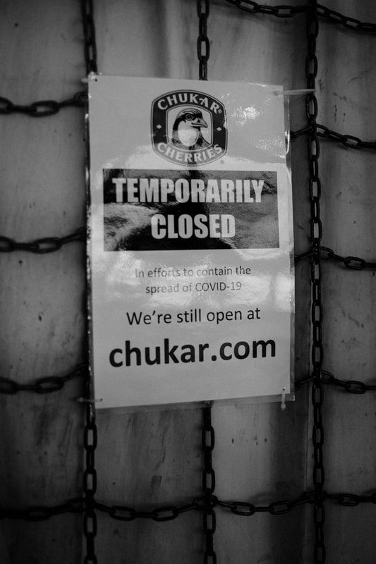 Empty downtown Seattle street scene during the COVID-19 quarantine.