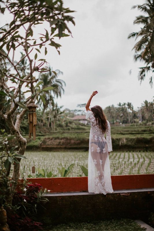 Golden hour light over the rice terraces in Bali (another moment from the trip)