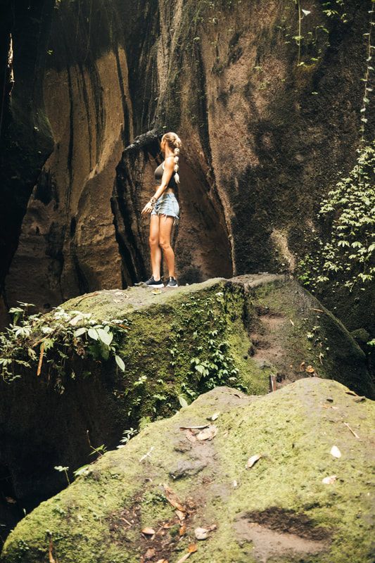 Friends exploring a Bali beach town together (another moment from the trip)