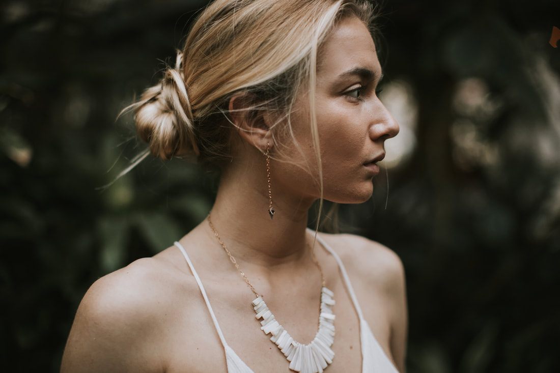 Charleston portrait session with greenery and warm natural light
