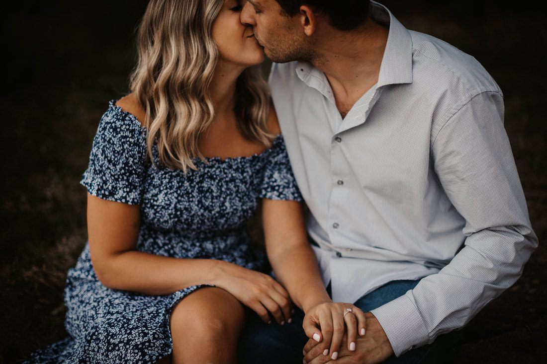 Final portrait of the couple embracing on their Snohomish farm
