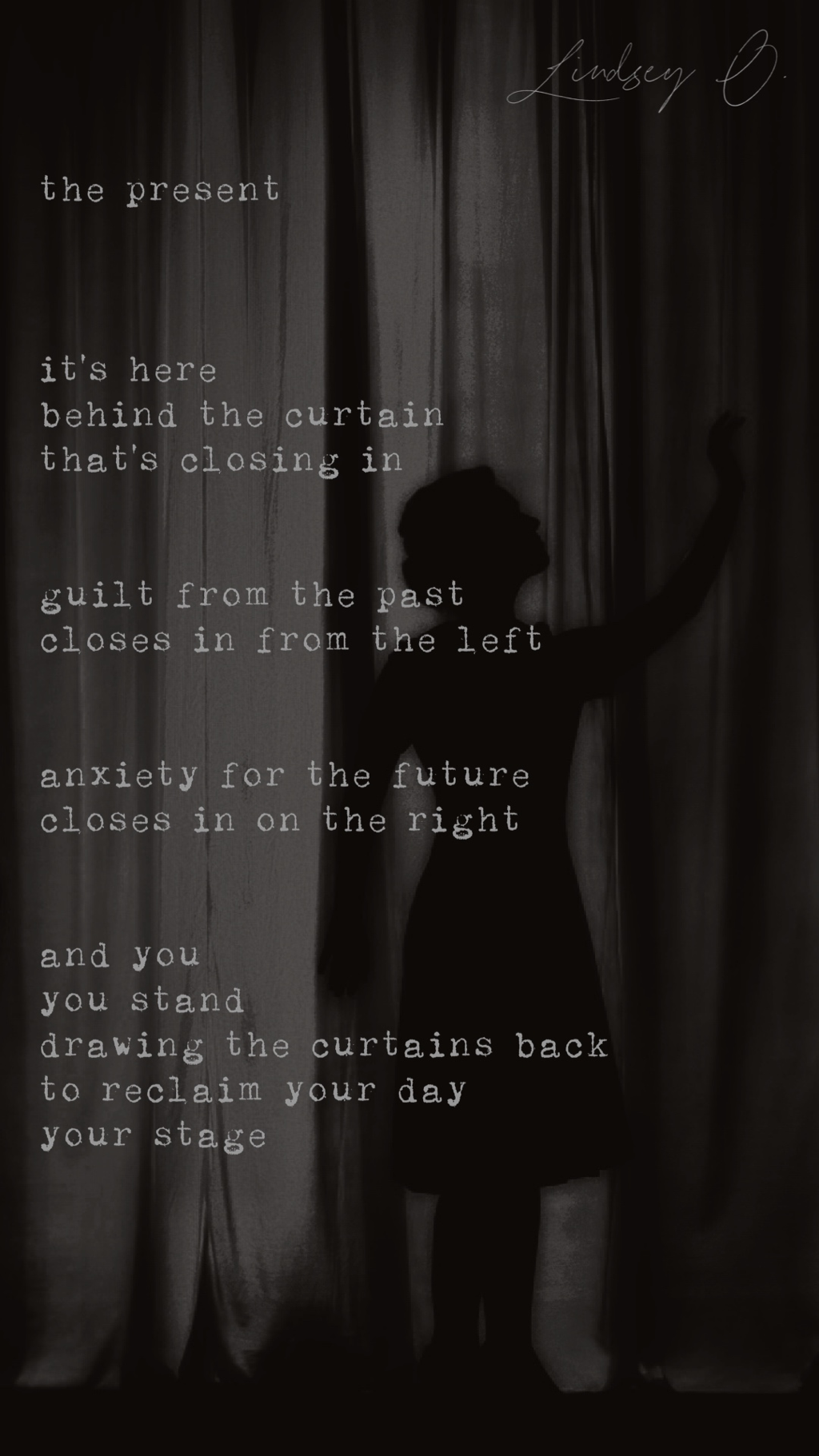 A second handwritten poem by Lindsey O from the same creative writing session