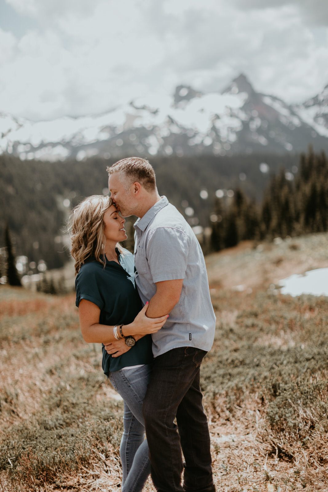 Final portrait of Jena and Corey at Mt. Rainier National Park