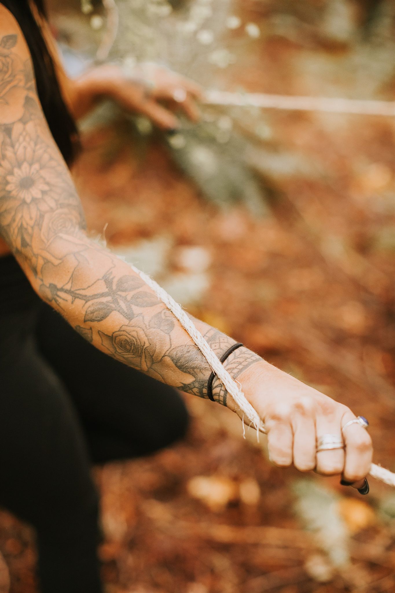 Group creative project at a PNW women's retreat