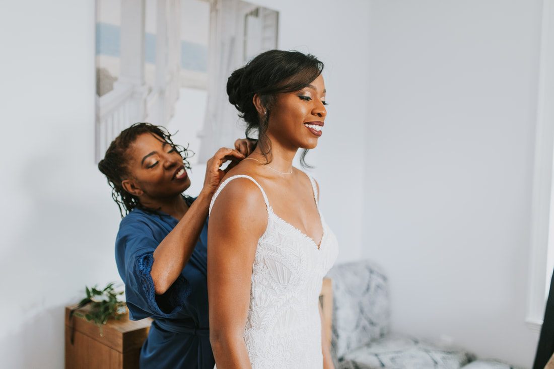 Guests gathered for the small intimate beach ceremony in Charleston, later in the day