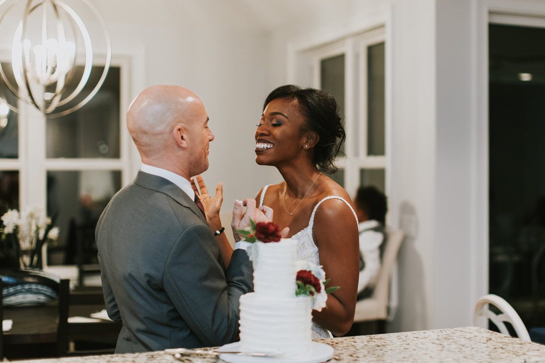 The couple exchanging vows during their intimate elopement ceremony on Isle of Palms, one more frame from the day