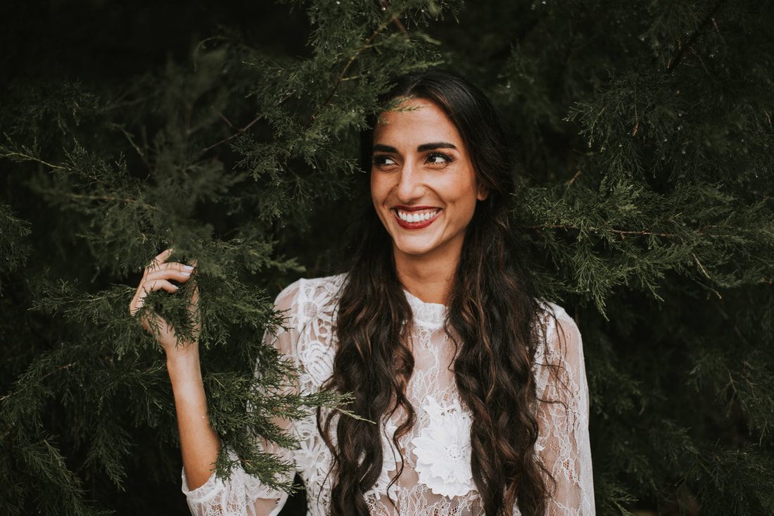 Final bridal portrait from the Charleston forest styled shoot