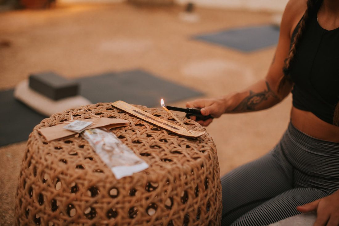 Leftover Hippies incense packaging styled against a natural, earthy background