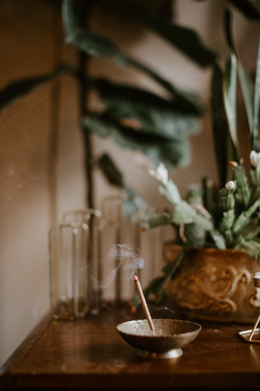 Leftover Hippies incense sticks styled in a minimalist product photography setup