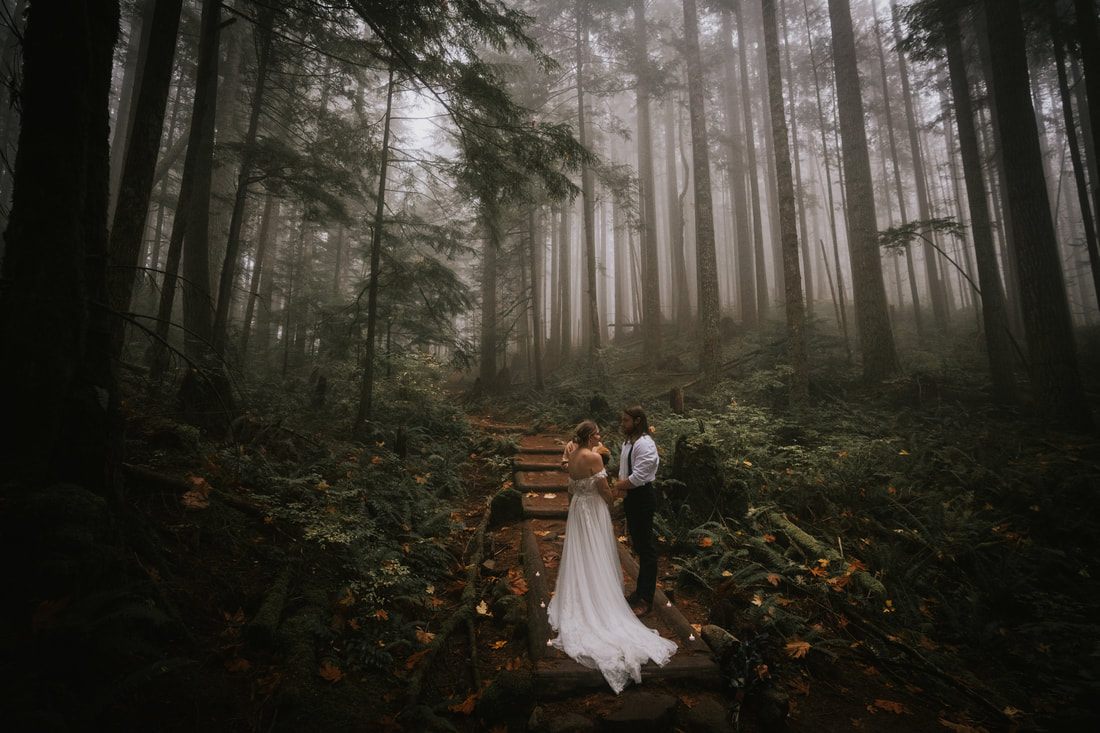 Candid moment of Tiana and Malik laughing together at That PNW Cabin.