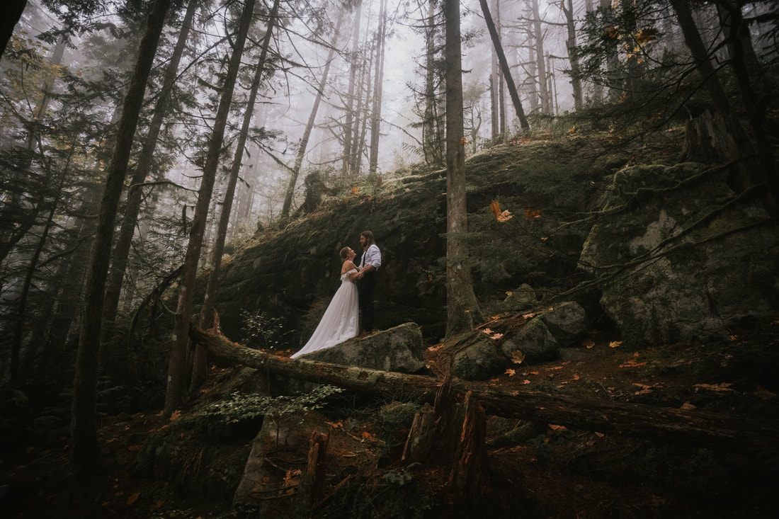 Candid moment of Tiana and Malik laughing together at That PNW Cabin.