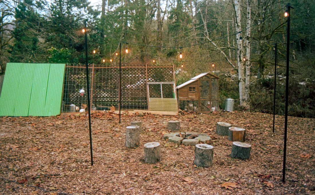 Small architectural detail of the cabin captured on film
