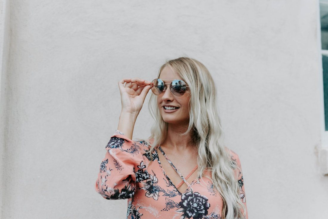 Natural light fashion photo featuring Free People clothing