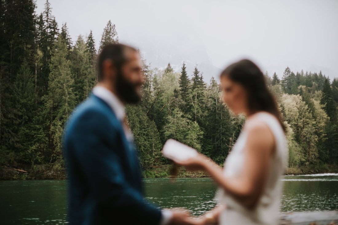 Couple sharing a quiet moment by the shot-ski table