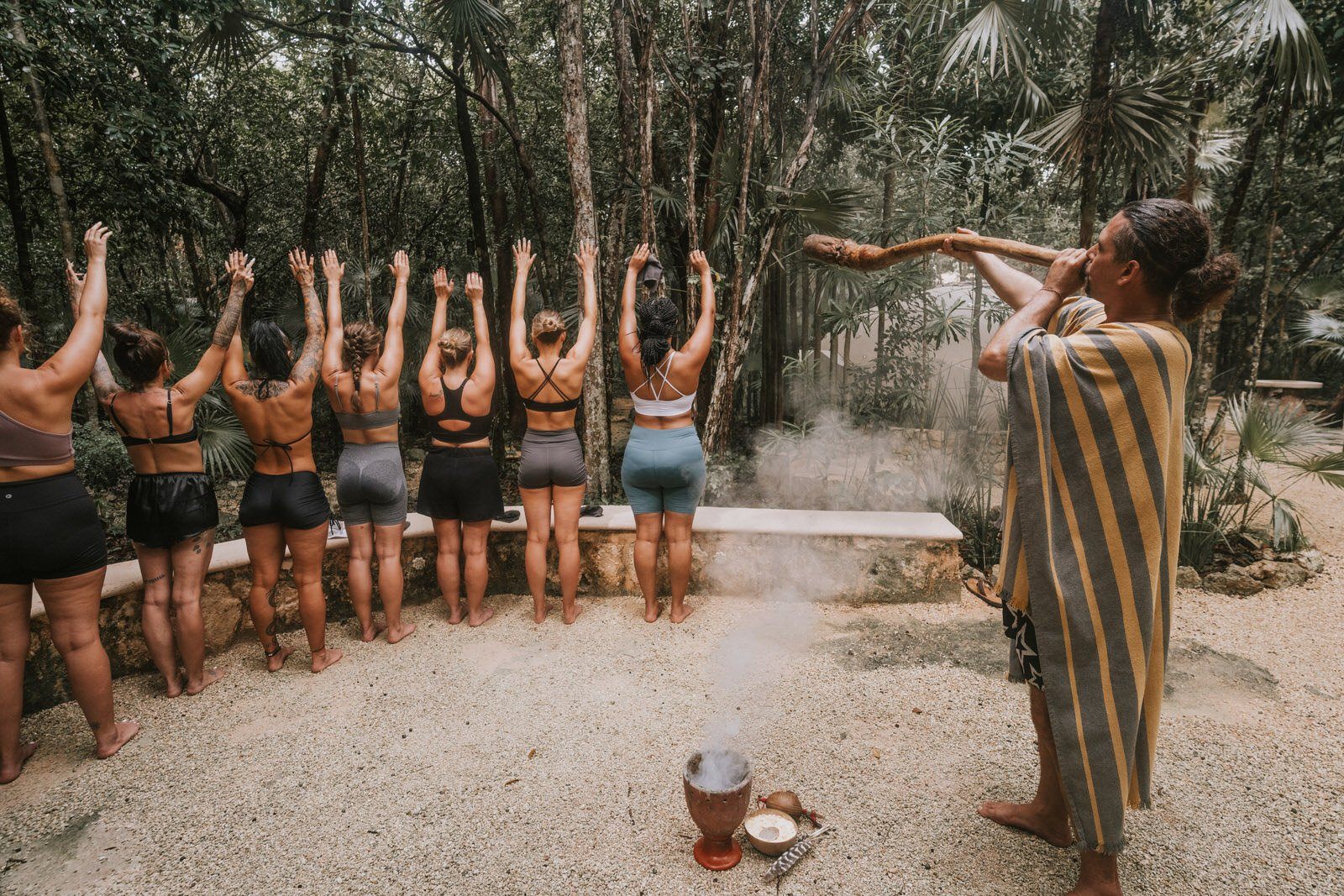 Swimming with sea turtles on a Tulum women's retreat