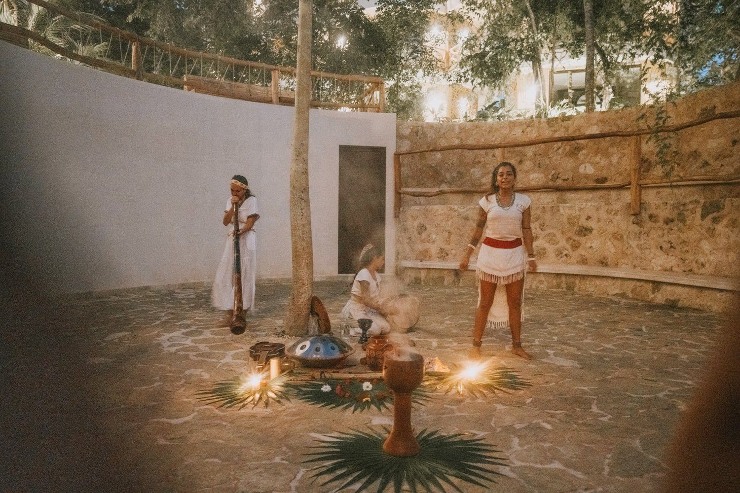 Traditional Temazcal ceremony hut in Tulum Mexico