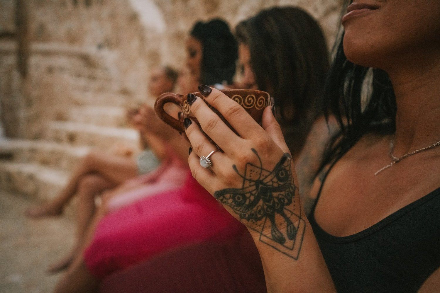 Mayan ceremony with local guides in Tulum