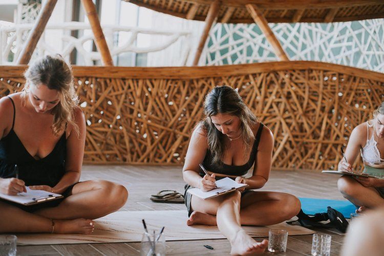 Swimming with sea turtles on a Tulum women's retreat