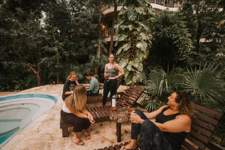 Sisterhood and connection on a women's retreat in Tulum