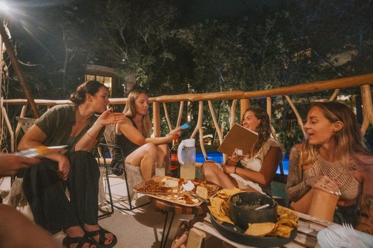 Swimming with sea turtles on a Tulum women's retreat