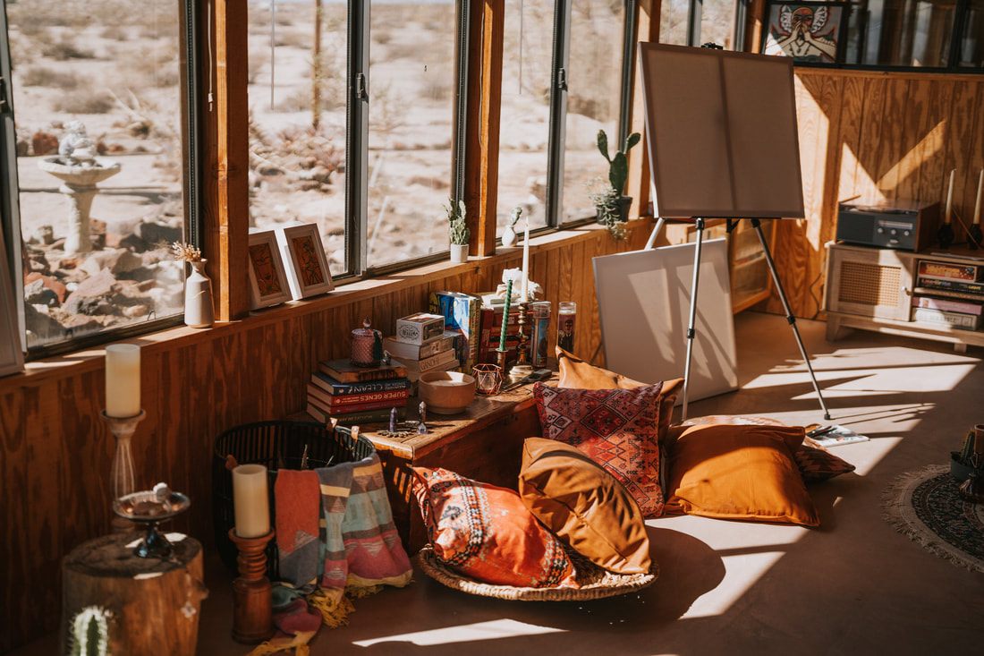 Detail shot from the artist getaway property near Joshua Tree