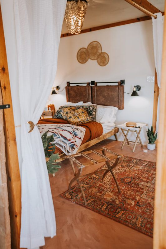 Interior view of the Joshua Tree desert house mid-remodel