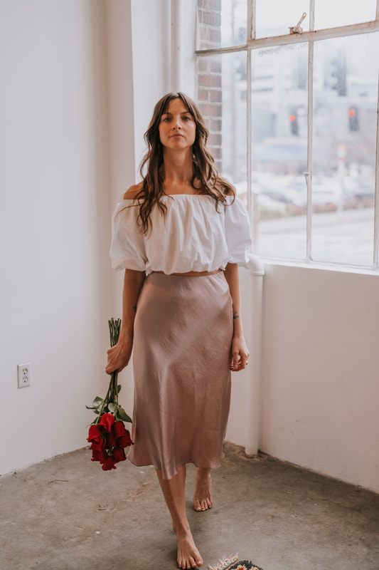 A warm, natural portrait of Celeste captured for her business branding.