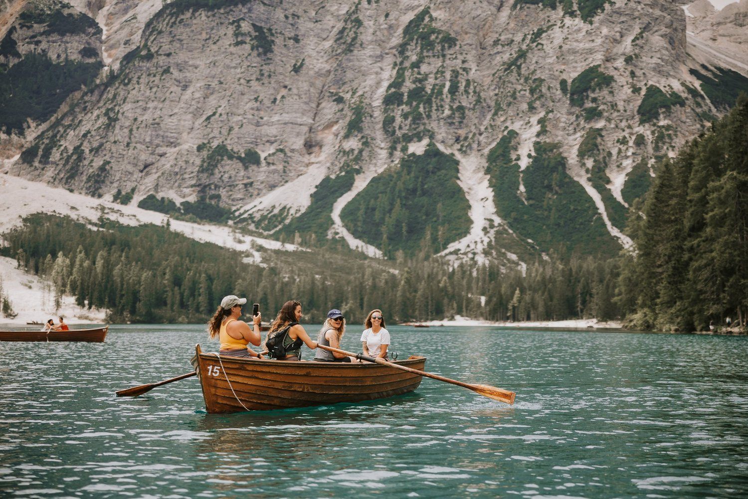 Group of women on the Dolomites women's retreat