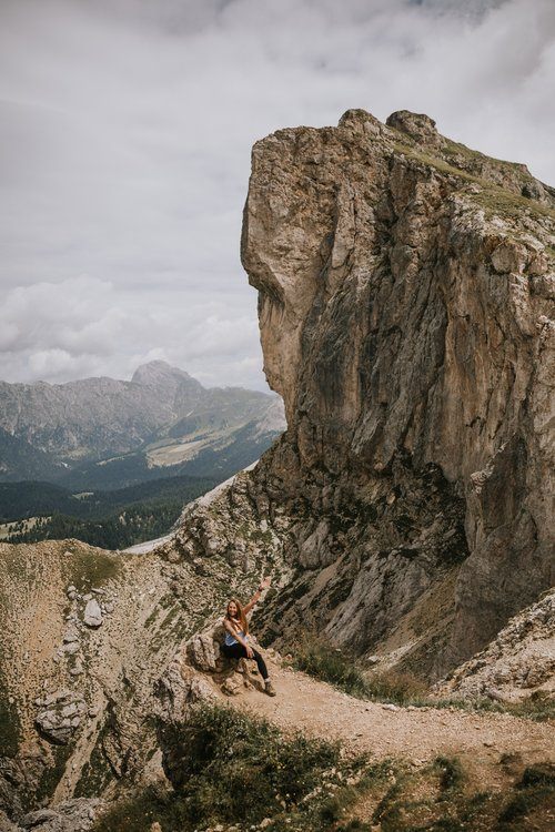 Mountain hut with beer and cheese on a Dolomites women's retreat