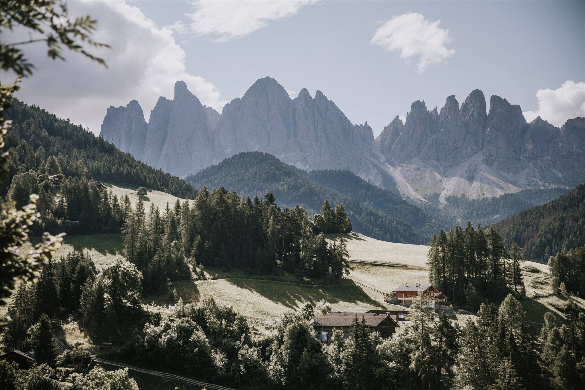 Emerald water of Lago di Braies in the Italian Alps