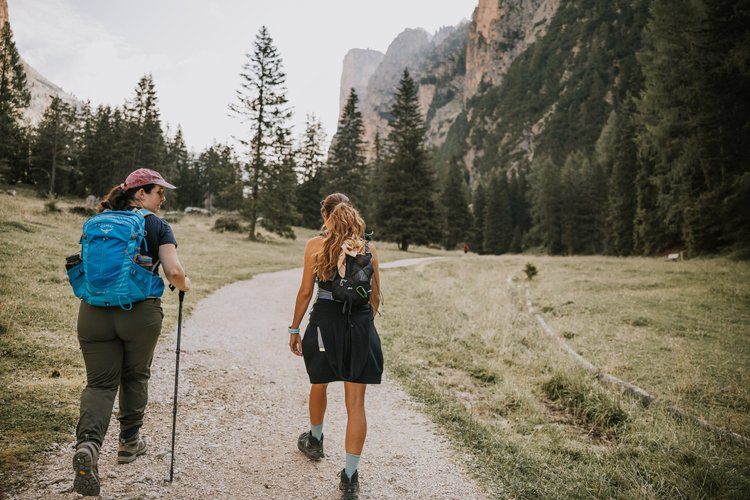 Group of women on the Dolomites women's retreat
