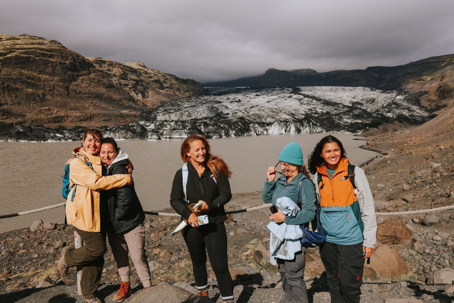 Midnight sun hike in Iceland