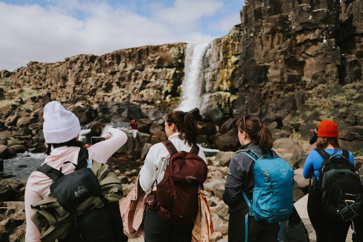 Group of women on the Iceland women's retreat