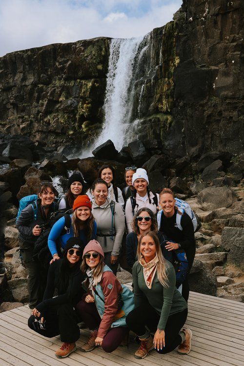 Midnight sun hike in Iceland