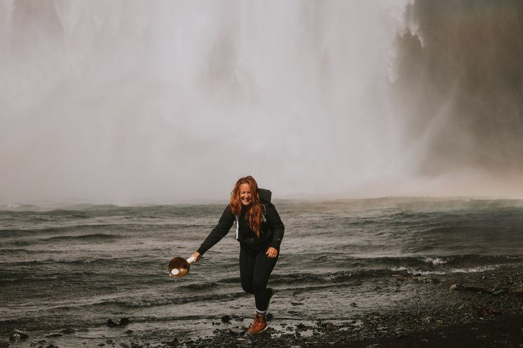 Blue Lagoon soak on an Iceland women's retreat